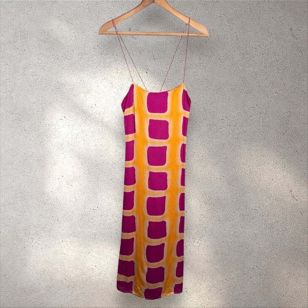 Anthropologie x Ollari Myra Slip Midi Dress Sz L - Picture 4 of 8